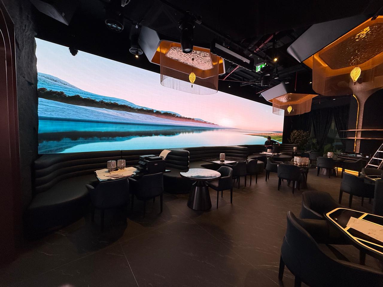 Real indoor LED video wall installation by SHARPVUE TECHNOLOGIES